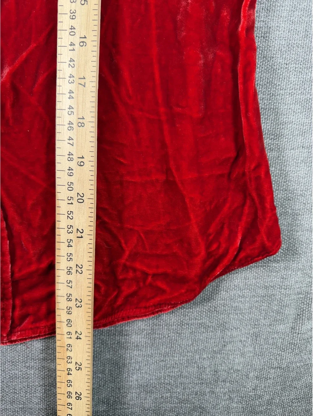 Ralph Lauren Red Velvet Button-Up Shirt Youth Size 8